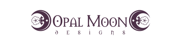 Moonflower logo for Opal Moon Designs